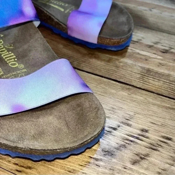 Birkenstock Papillio Curaco Tie Dye Elastic Slip on Sandals in EUC - Picture 5 of 9